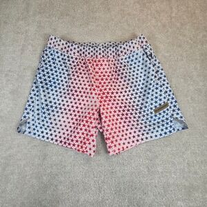 Legends Lined Luka Shorts Mens XL Red White Blue Star Athletic Gym 7 Inseam